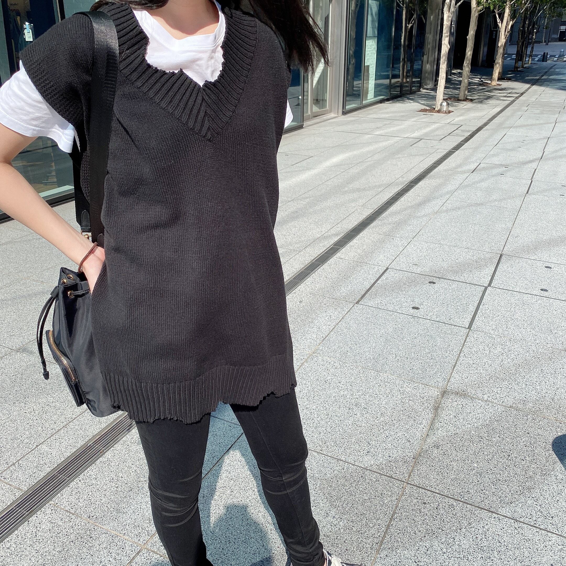 Crush vest /black (即納商品)