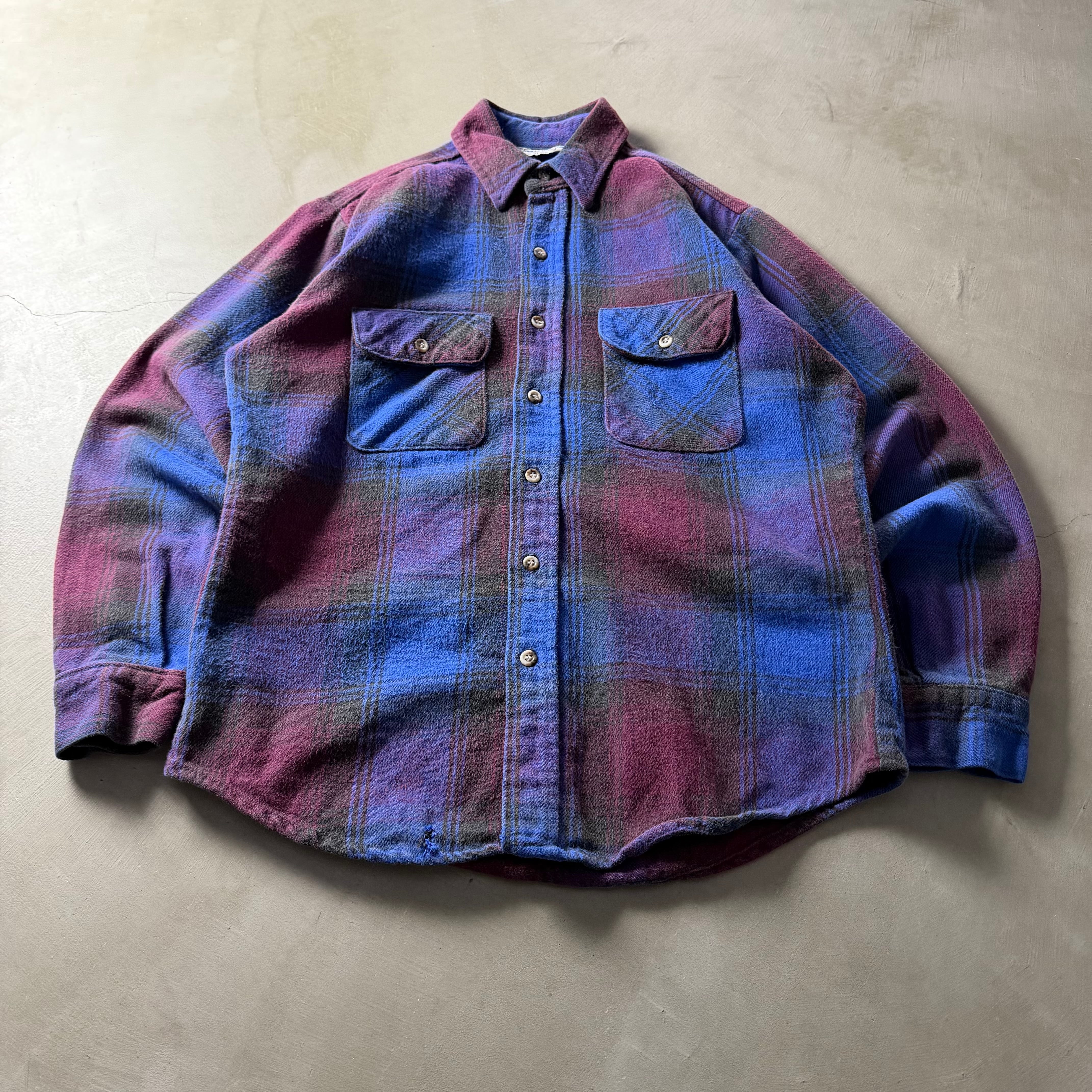 90s FIVE BROTHER Flannel Shirt