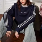 Unisex American Retro Sporty Color Block Sweatshirt (NC320)