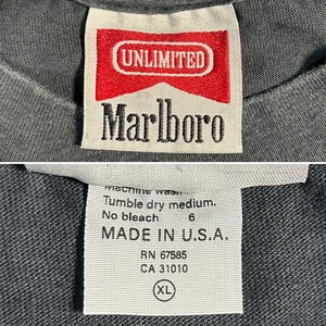 13563 Marlboro マルボロ 長袖Tシャツ 胸ポケット XL