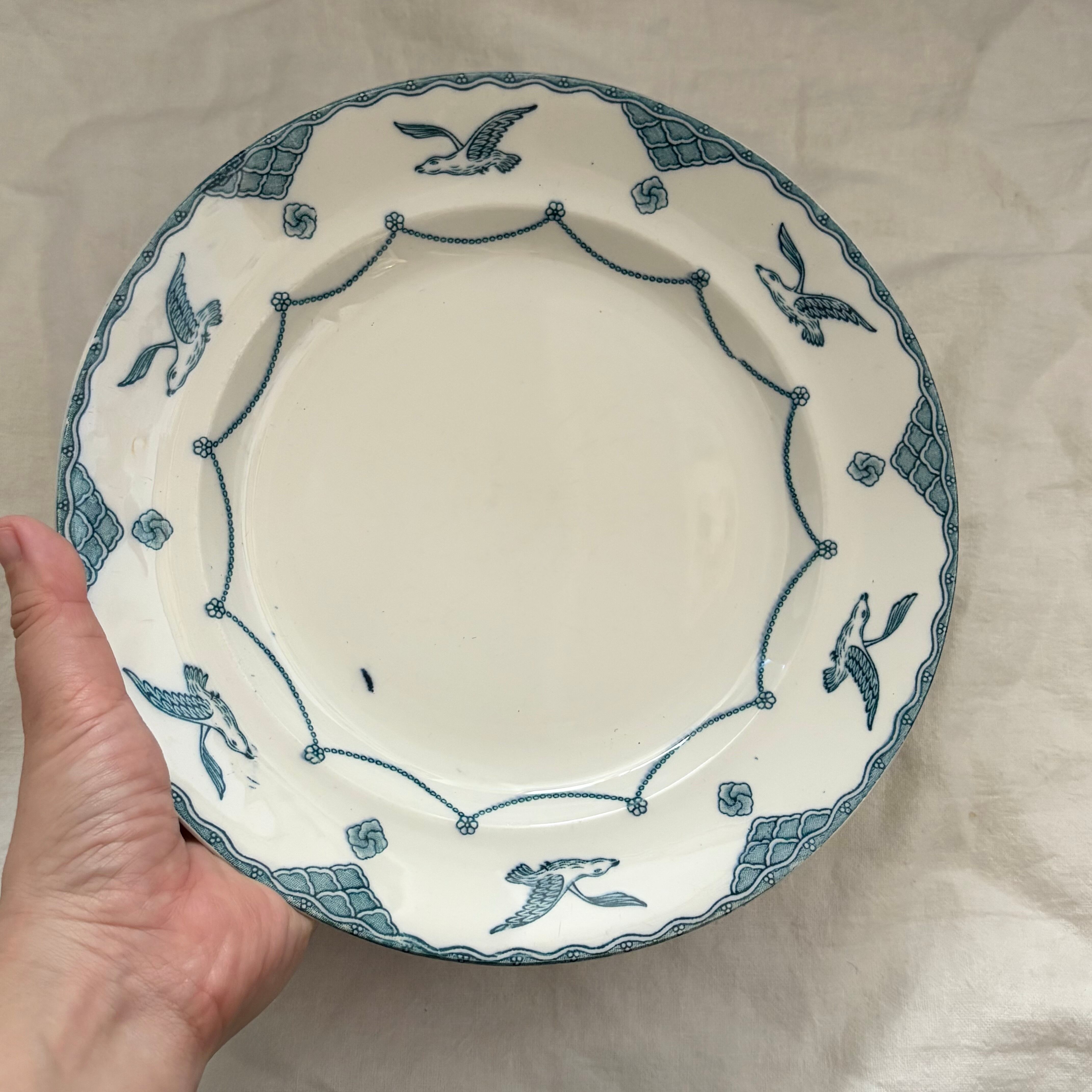 グスタフスベリのカモメ模様のプレート2