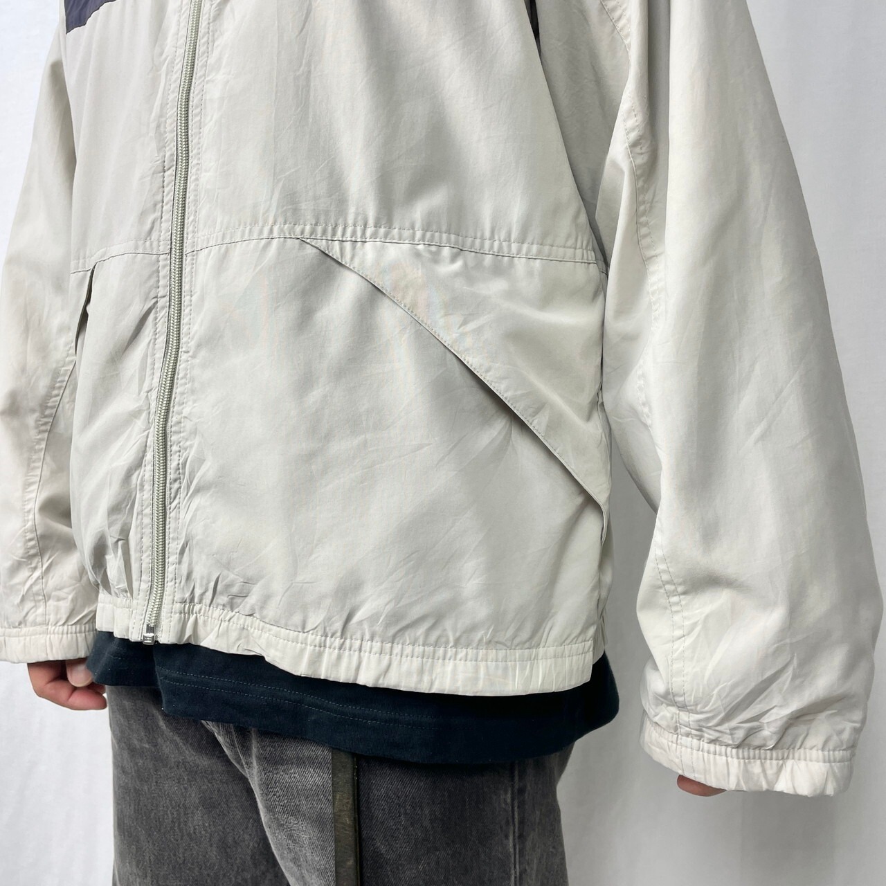 90~00年代 NIKE ナイキ スウッシュ ロゴ刺繍 ポリエステル トラック 