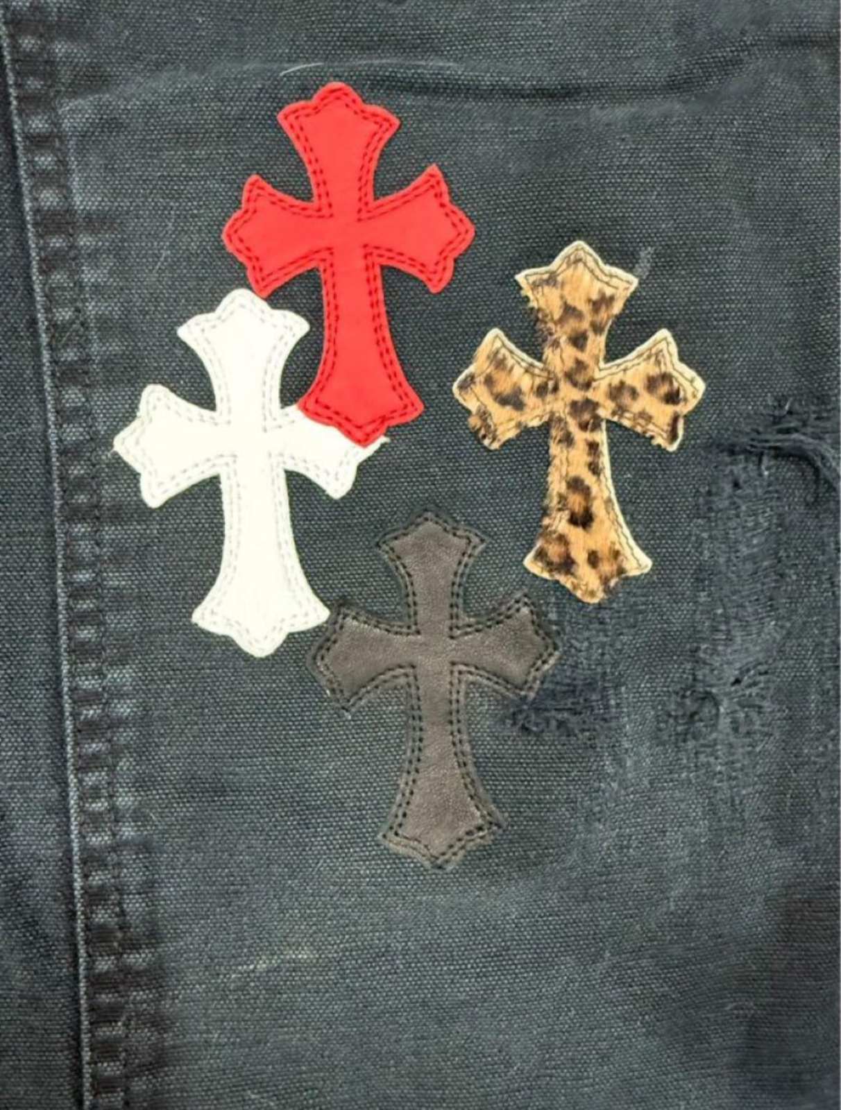 CHROME HEARTS クロムハーツ クロスパッチ デニム ジーパン ジーンズ