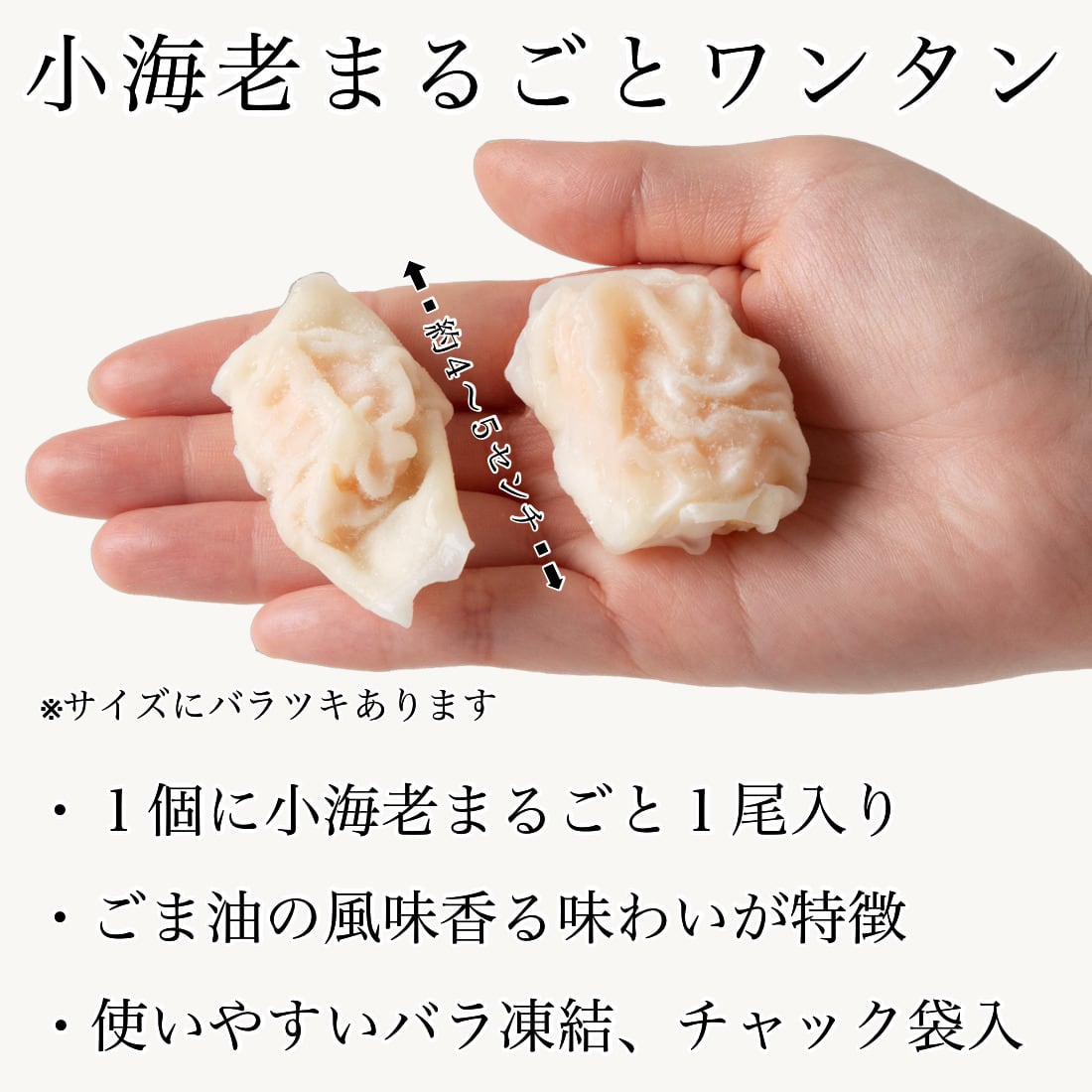 冷凍 海老 ワンタン 500g(約50個入) エビ 小海老 1個あたり約10g