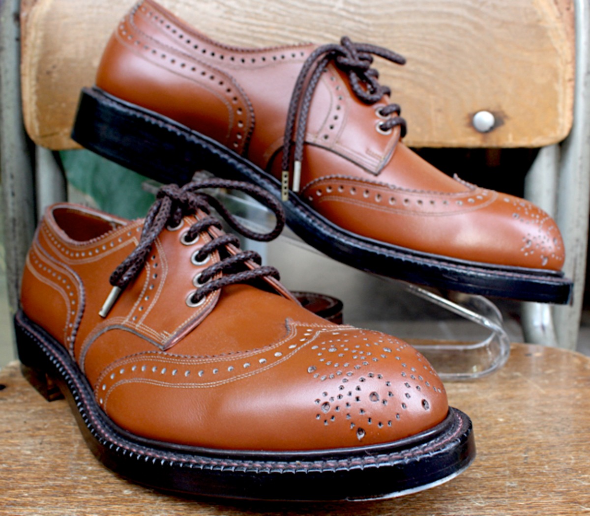 size:26-26.5] ウィングチップ｜茶色｜ワインハイム | CUSTOM SHOES 
