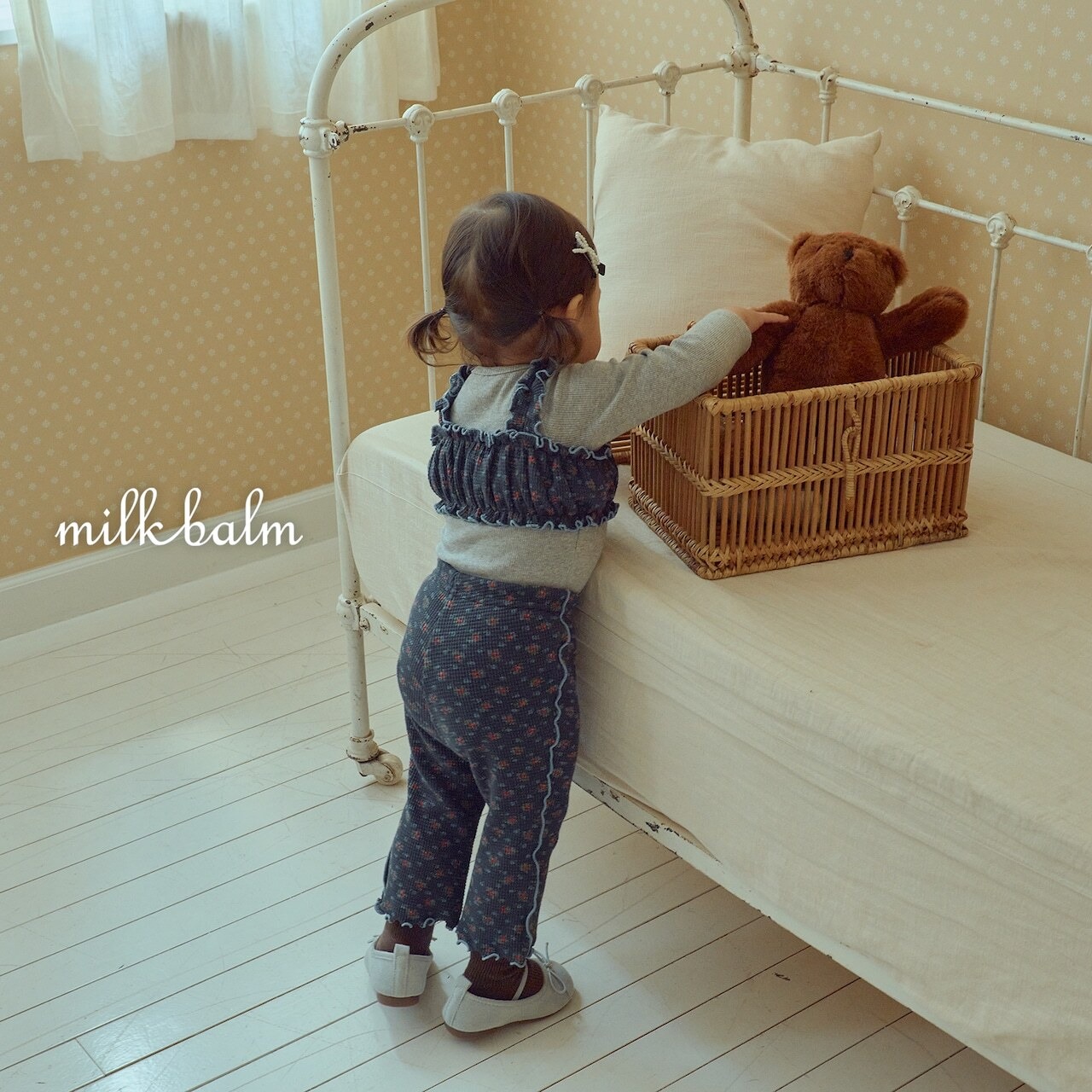 韓国子供服 / 26Autumn / Milkbalm / ブルーム ビスチェ / 女子服 / キッズ服 / 秋服 *XS~XL*