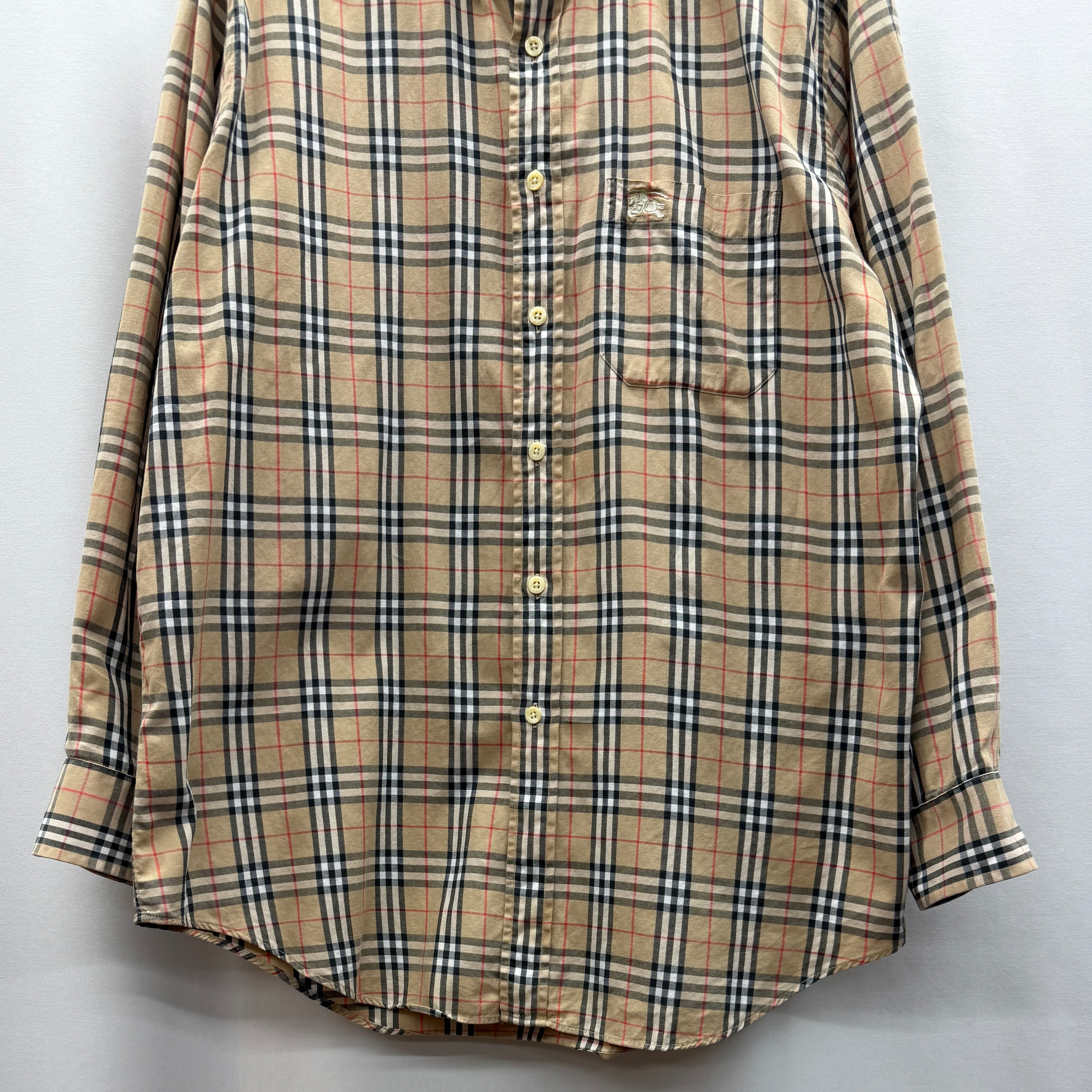 BURBERRYS】 90s shirt バーバリー シャツ チェック ノバチェック | no