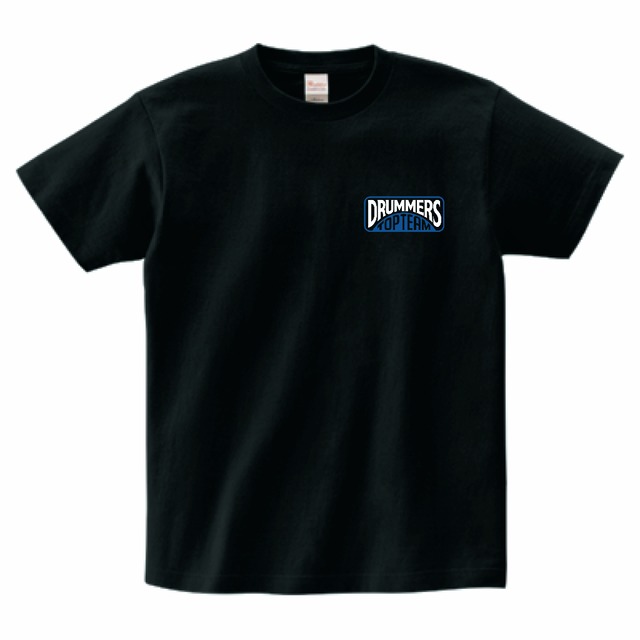 Tシャツ type02 BLACK_BLUE【DRUMMERS TOP TEAM】