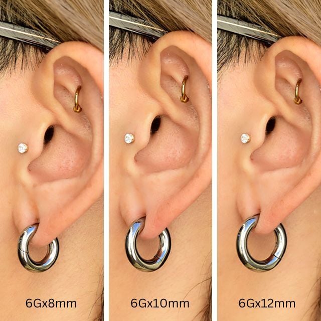 ボディピアス 8g 金属アレルギー対応 チタンピアス ワンタッチピアス