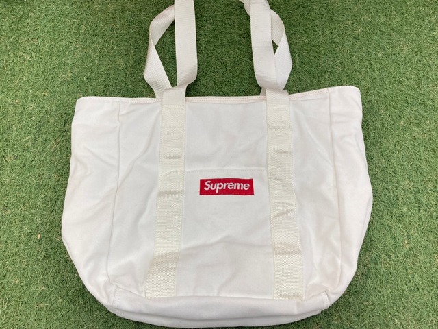 Supreme CANVAS TOTE BAG WHITE 2121