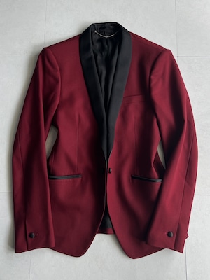 "5351 POURLES HOMMES" Bordeaux Tuxedo Jacket