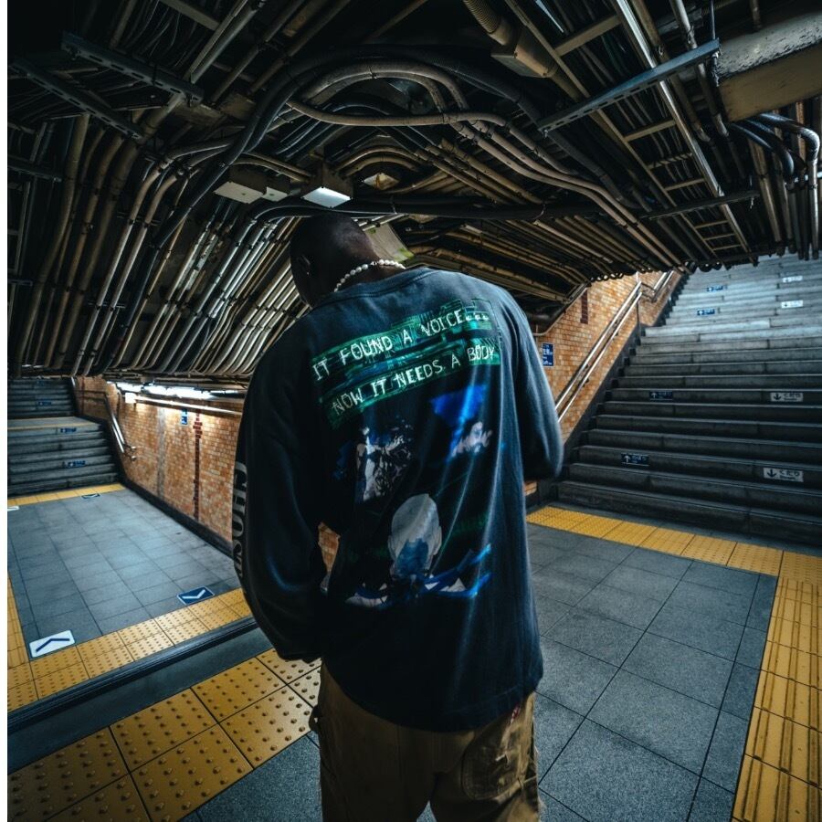 SAINT MICHAEL】SM-YS1-0000-C34/GS_LS TEE/ILYA GITS/BLAC | AYIN SAINT MICHAEL】SM-YS1-0000-C34/GS_LS TEE/ILYA GITS/BLAC | AYIN