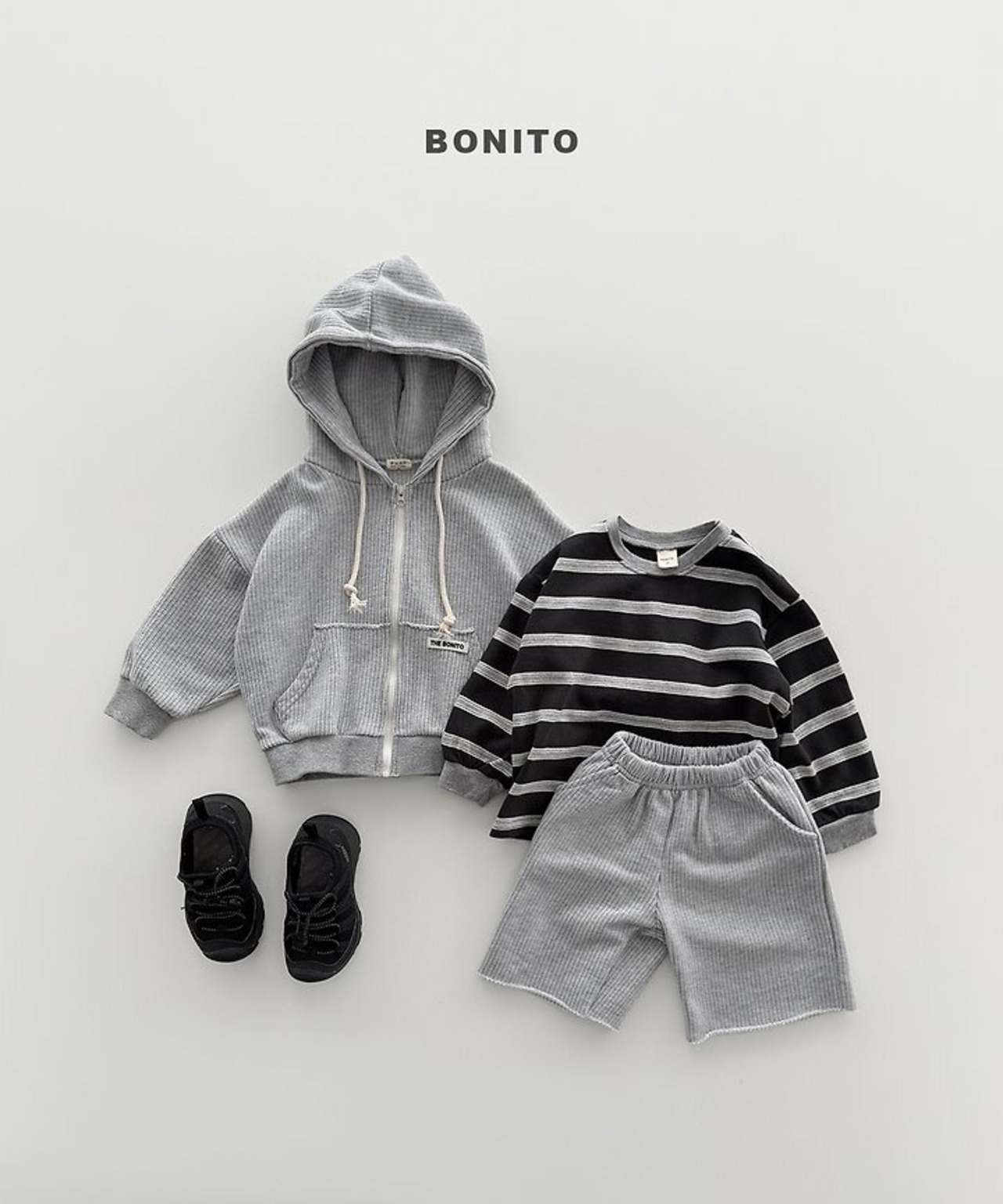 韓国子供服 / BONITO / 26Autumn / エディフードセットアップ/ 秋服 *12M~JM *