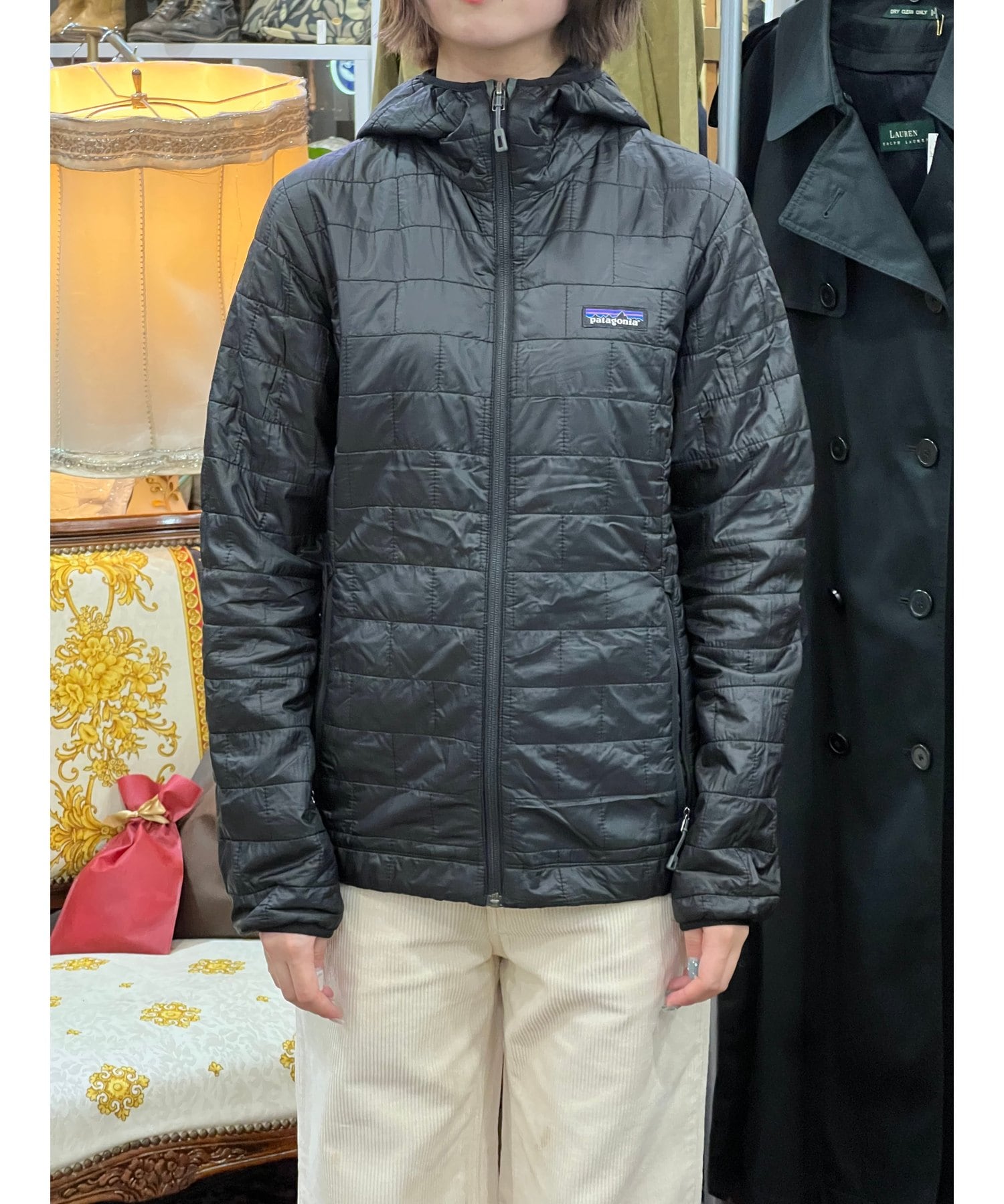 Patagonia Nano Puff hoodie レディースS ブラック パタゴニア ナノ