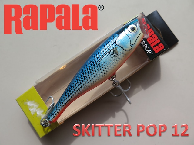 ラパラ　スキッターポップ12　Rapala Skitter Pop 12  Blue Mullet F-L54-04