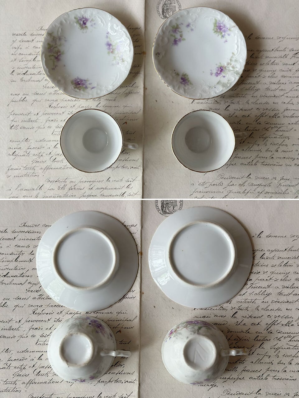 スミレのミニチュアティーセット ディネット おままごと | Brocante de