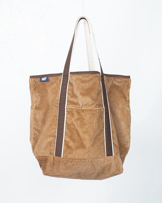 "LAND'S END" corduroy big tote bag
