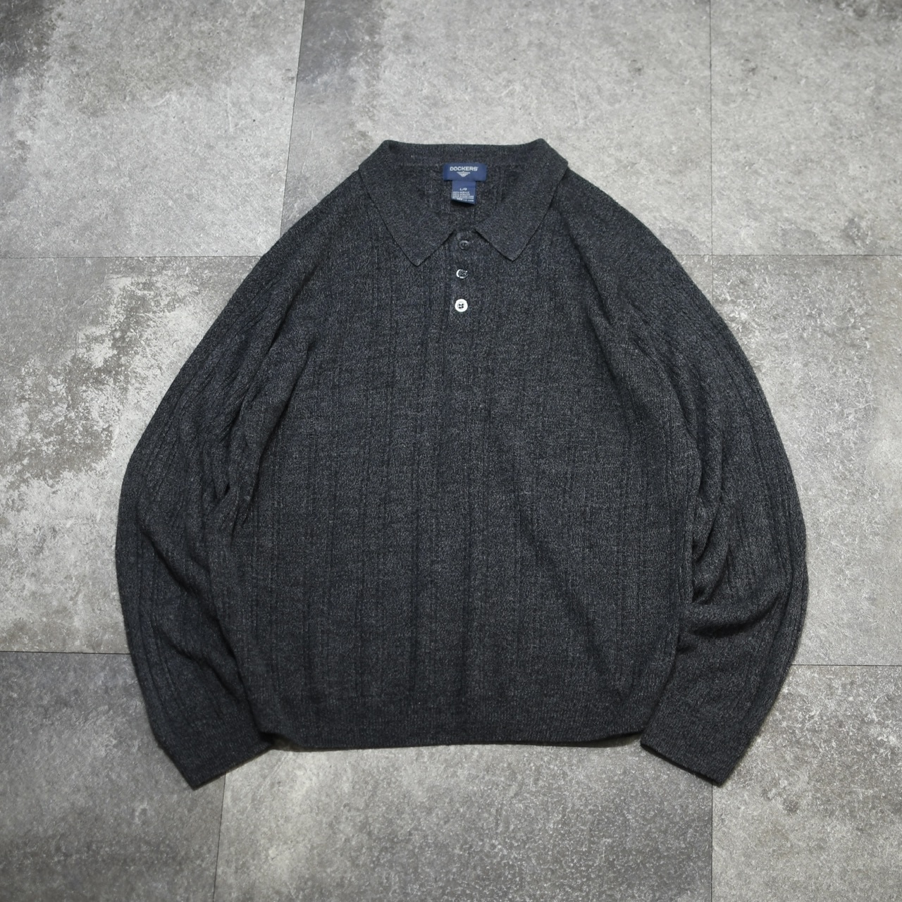 Dockers melange acryl knit polo