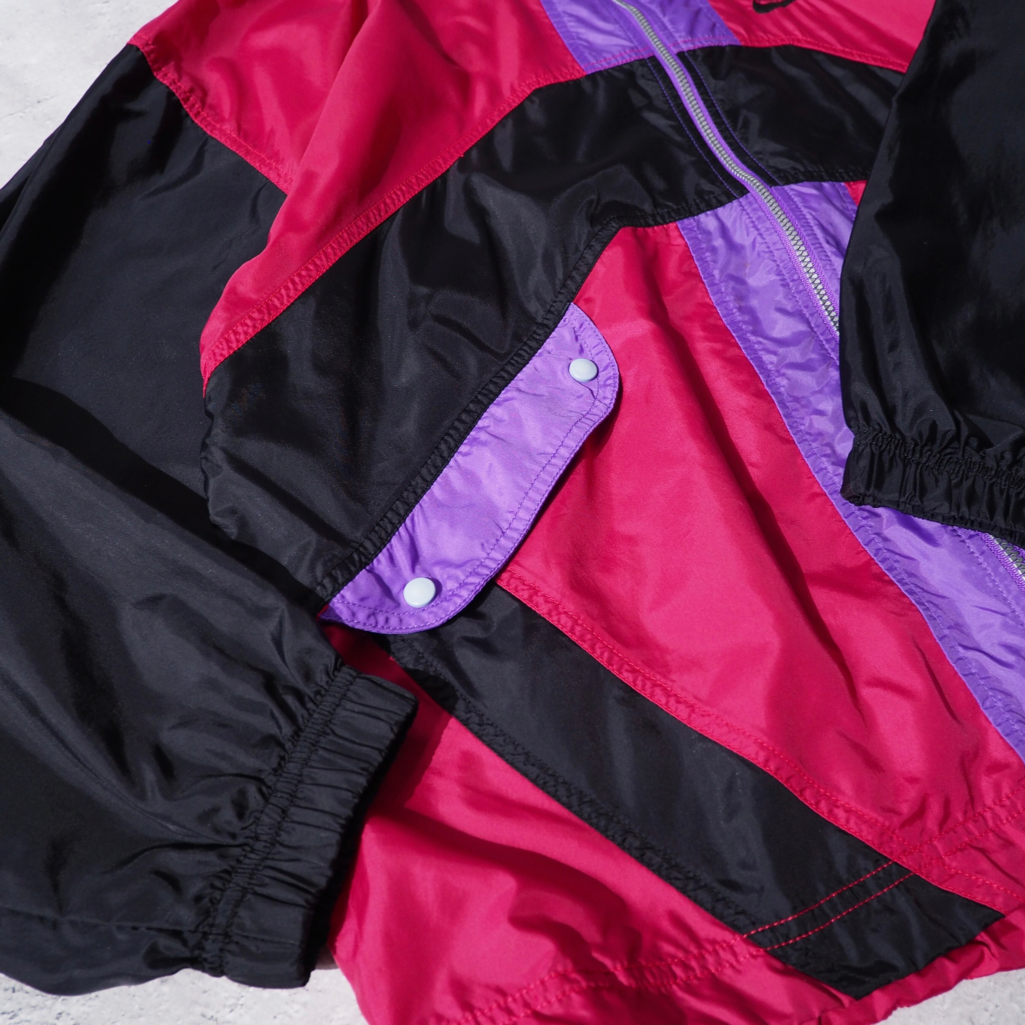 ” Nike ” Bewitching color panel switching design nylon jacket