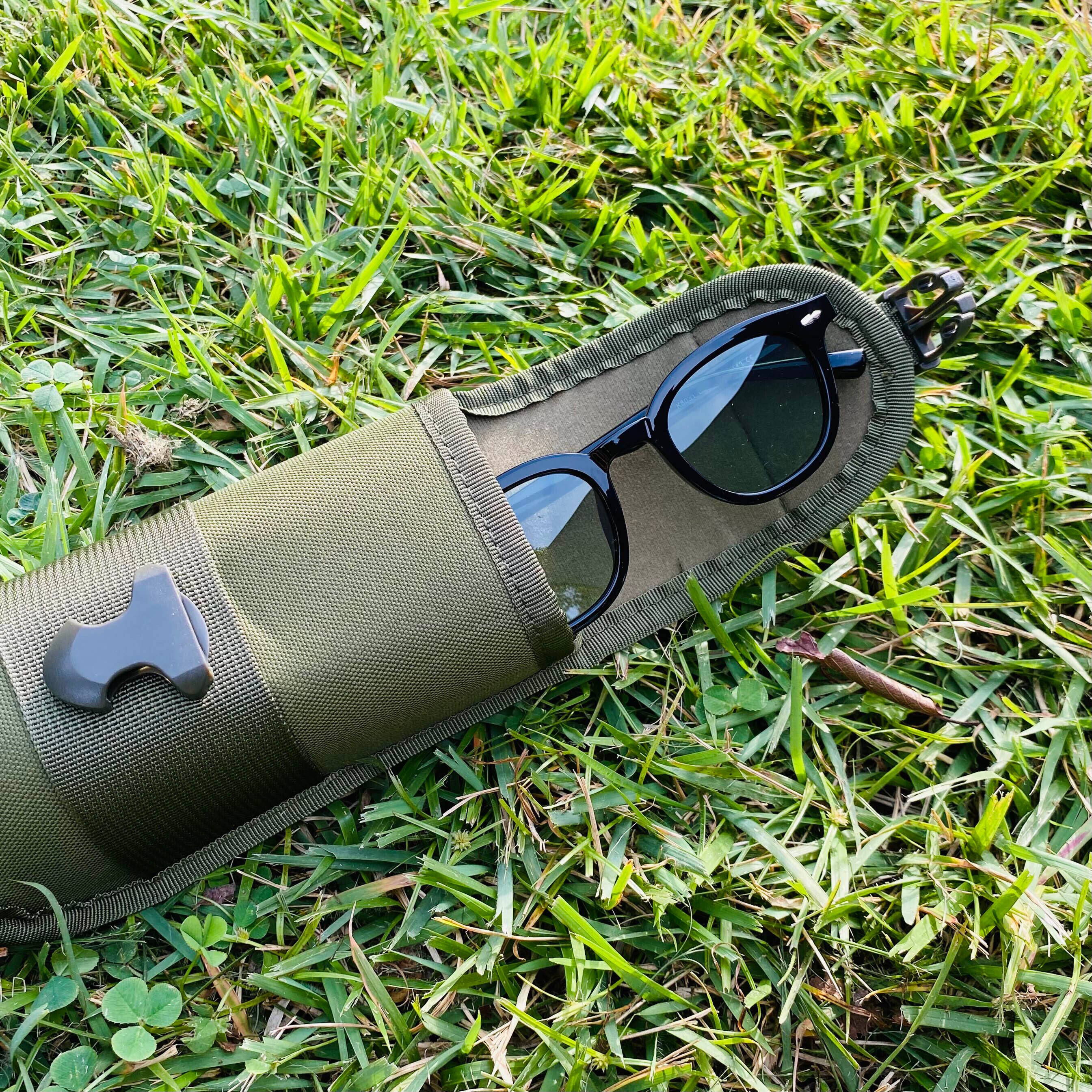 ＃MILITARY / モデル名：ミリタリーサングラスケース（カーキ）