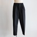 nonnotte " Hard Twist Poplin 2-Tuck Wide Tapered Trousers ( Black ) "