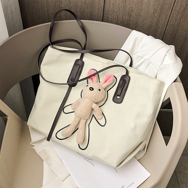 シンプルな大容量バッグハンドバッグ2020ワイルドキャンバスショルダーバッグカジュアルハンドバッグの人気の新しいトレンドバージョン Tiancai_Wing_Bag0527754