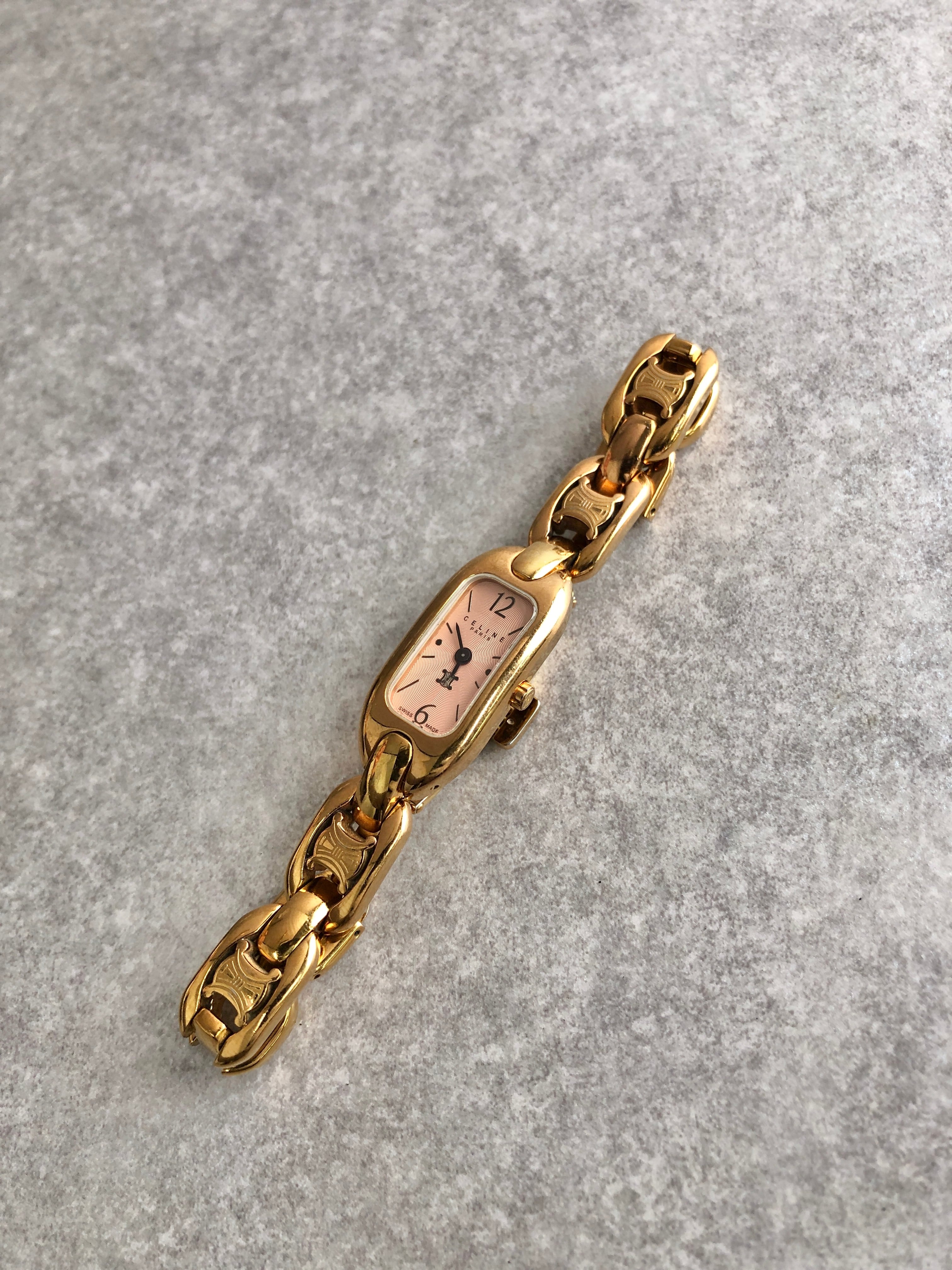 CELINE セリーヌ 腕時計 ゴールド トリオンフ vintage ヴィンテージ