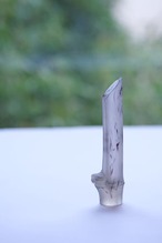 王承龍 Wang Chenglong - 花入 竹(壁掛け)  glass vase