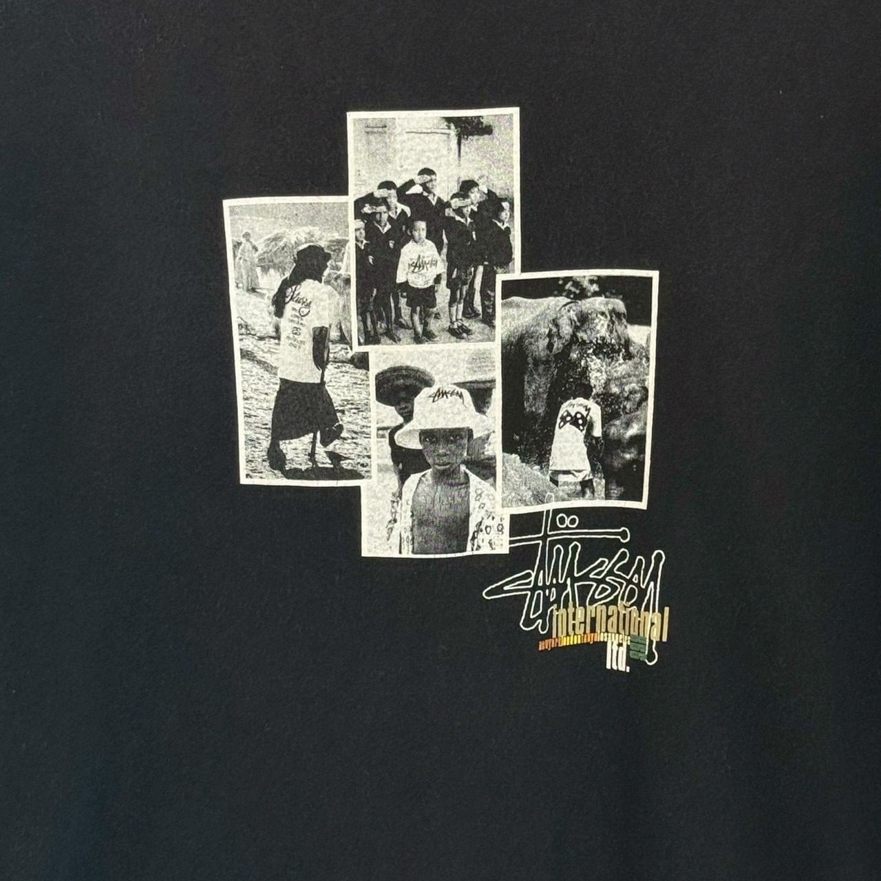STUSSY フロントロゴ Tシャツ M stussy ステューシー Tシャツ M フロントロゴ プリントロゴ フォト 90s