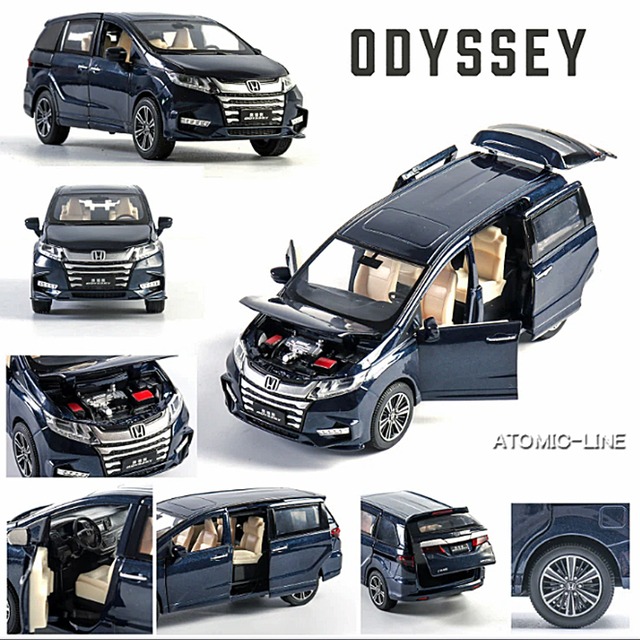 HONDA オデッセイ 1/32 ミニカー 全4色 ライト点灯 エンジンサウンド 合金モデル 模型 ジオラマ