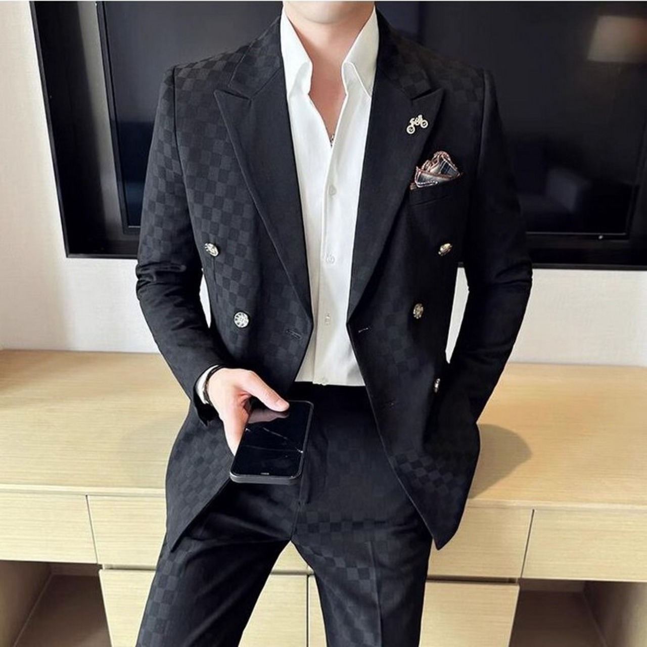 double breasted suit 3piece 00006