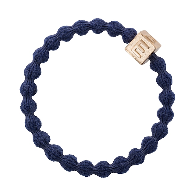 Gold Letter Cube E Navy Blue_31-E-002