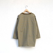 one f × 4ROOM HB Border Tee　OLIVE / NATURAL 再入荷