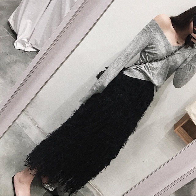 shaggy skirt 10967