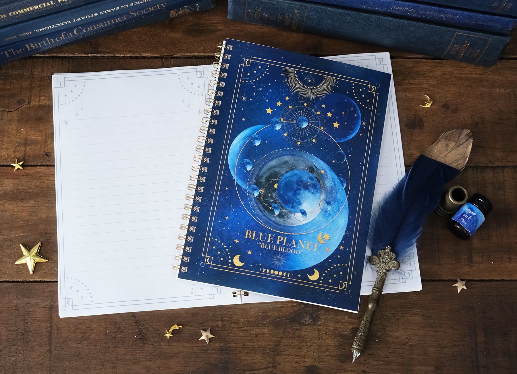 魔法の本のようなノート 青の惑星 