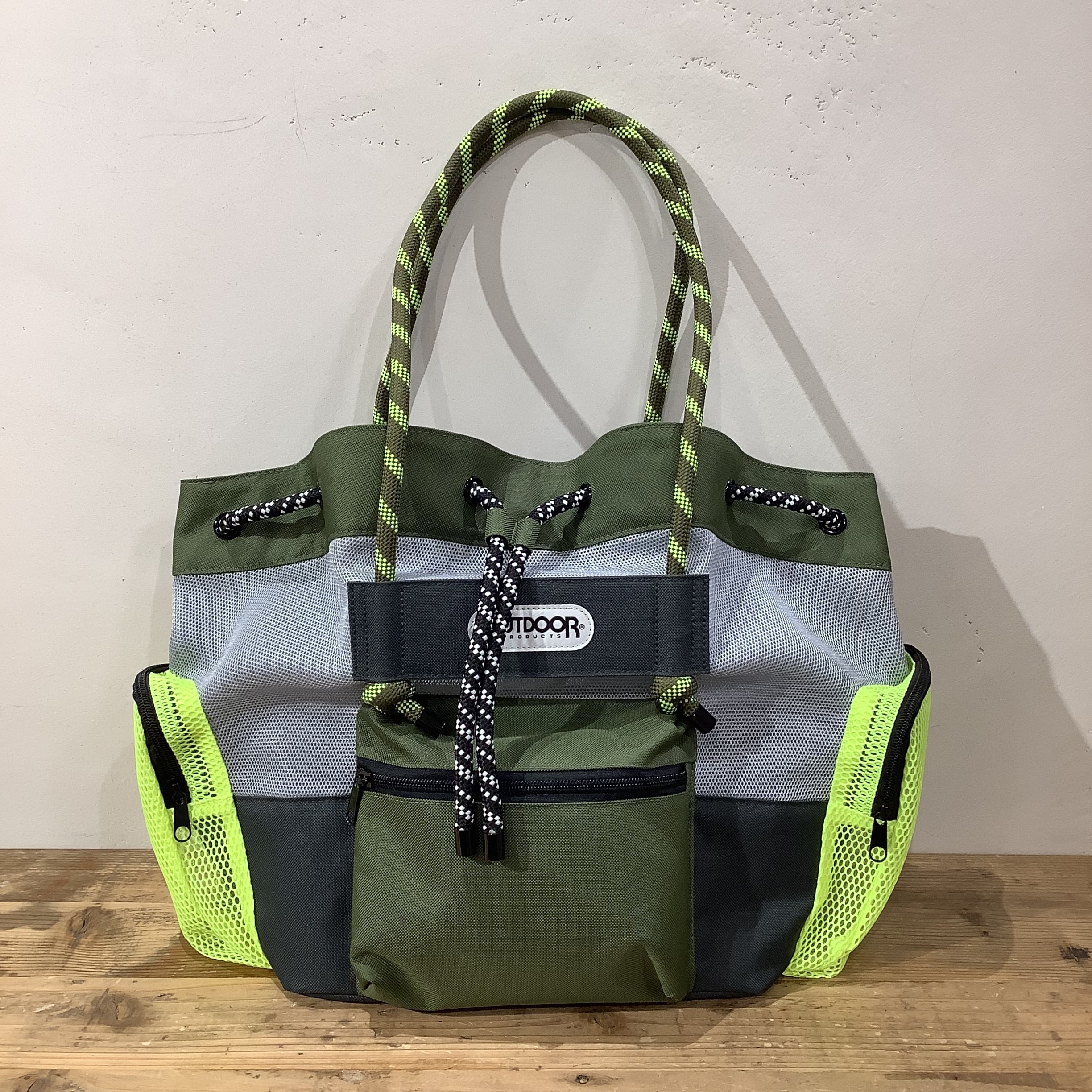 RISLEY×OUTDOOR(リズレイ×アウトドア)】メッシュトートバッグ［R2601
