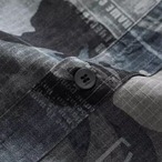 Camouflage Pattern Button-Down Long Sleeve Shirt ◇2color H0809