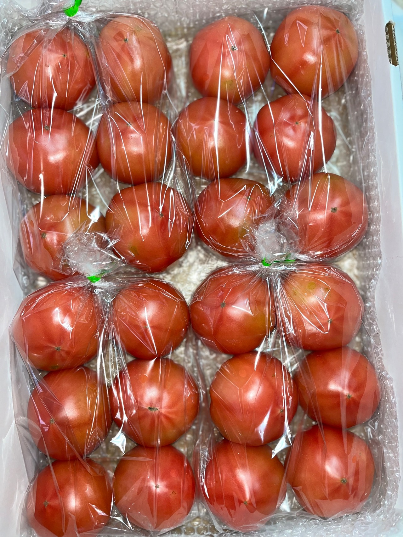 新鮮桃太郎春トマト　２４個　袋入り　４㎏以上　３３００円