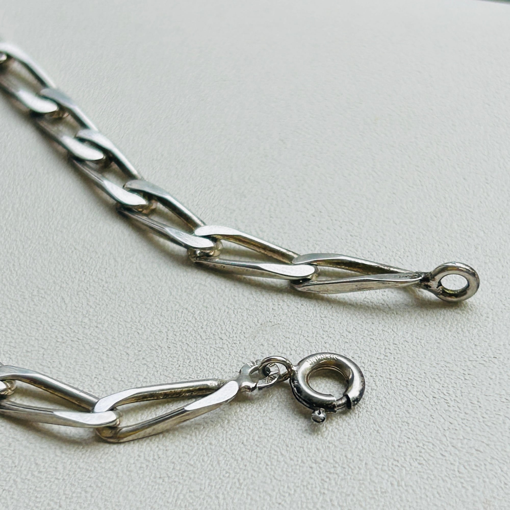 フランスシルバー800 OLD stock IDブレスレット（18cm / 4.9g） | Milo