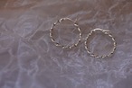 925silver Twisted hoops.