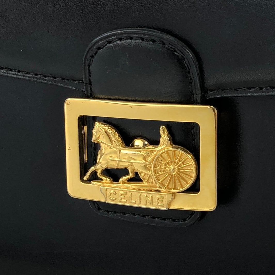 CELINE セリーヌ 馬車 ホースキャリッジ レザー クロスボディ