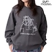gym master ジムマスター ジャガードニット What a dope dog is! クルーネック メンズ レディース ゆったり デザインニット LOVE&PEACE G821766 チャコール
