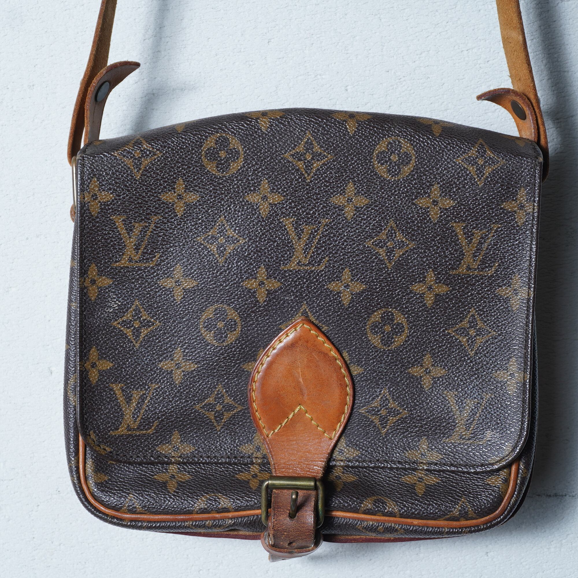 LOUIS VUITTON】ルイヴィトン バケットPMモノグラムレザートートバッグ