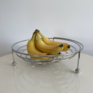 90s metal fruits bowl