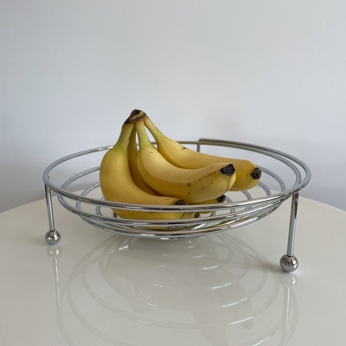90s metal fruits bowl