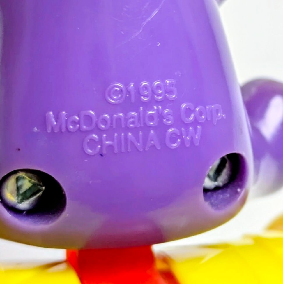 ☆ VINTAGE 1995 ☆【 McDonald's  ( マクドナルド ) 】1995年マクドナルドミールトイ『 Under the Big Top / サーカスシリーズ 』グリマス / ハッピーミール 〚アメリカン雑貨 アメトイ〛