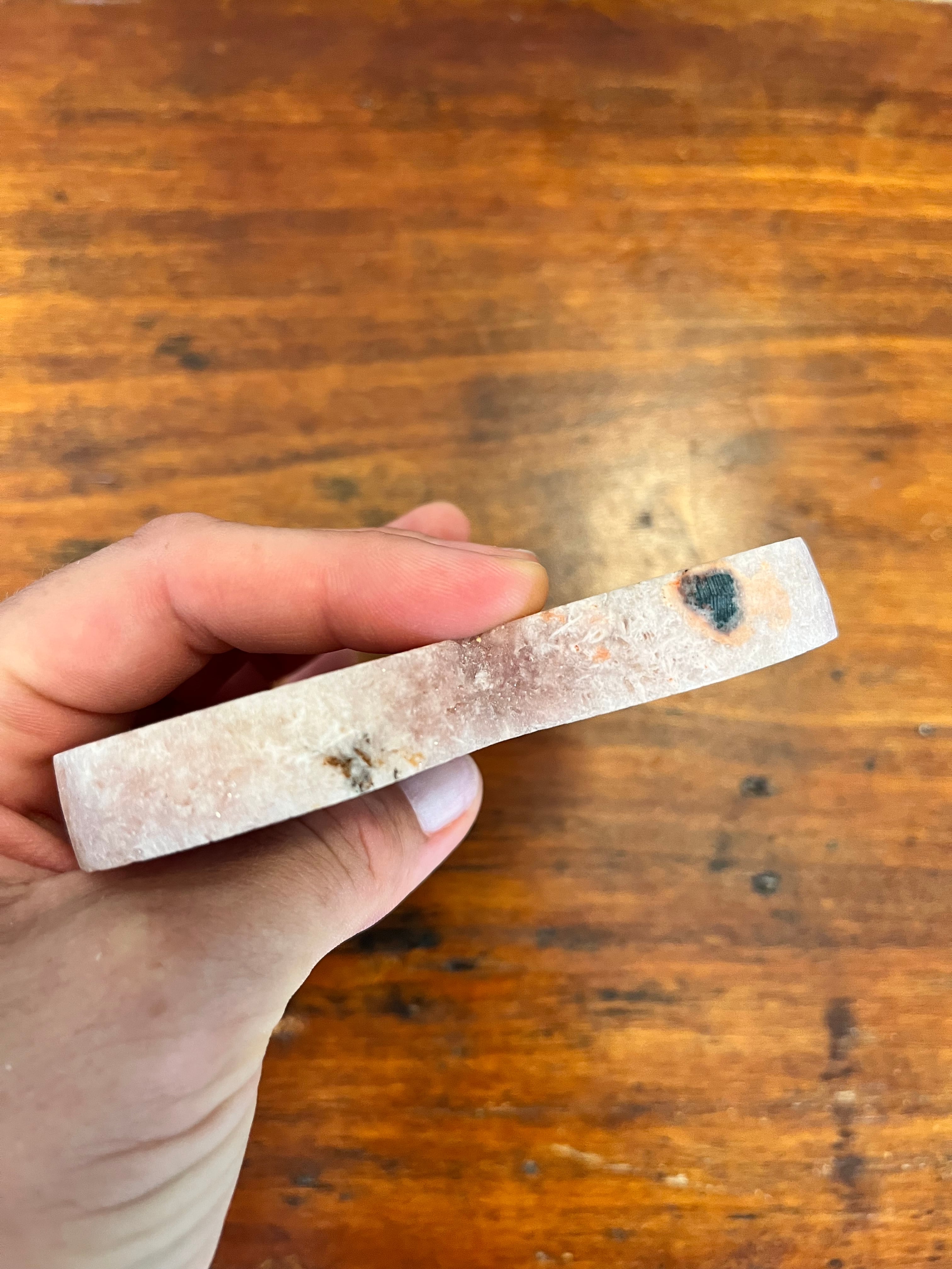 「大きなピンクのアメジストハート 」Big pink amethyst heart