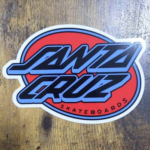 【ST-892】Santa Cruz Skateboards sticker サンタクルーズ スケートボード ステッカー Oval Outline Dot