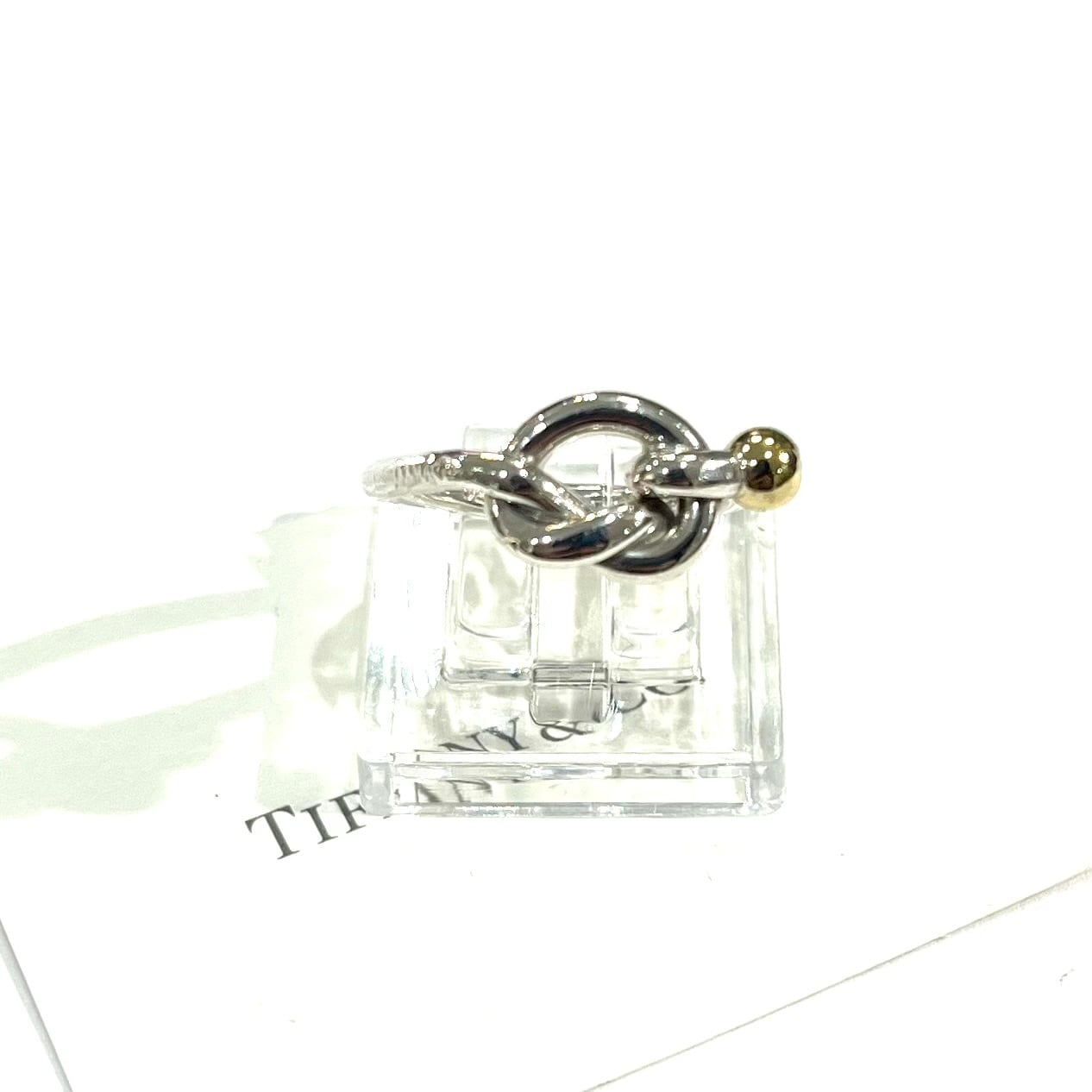 TIFFANY&CO】【11-12号】2708 コンビ 結コンビツイストノットリング