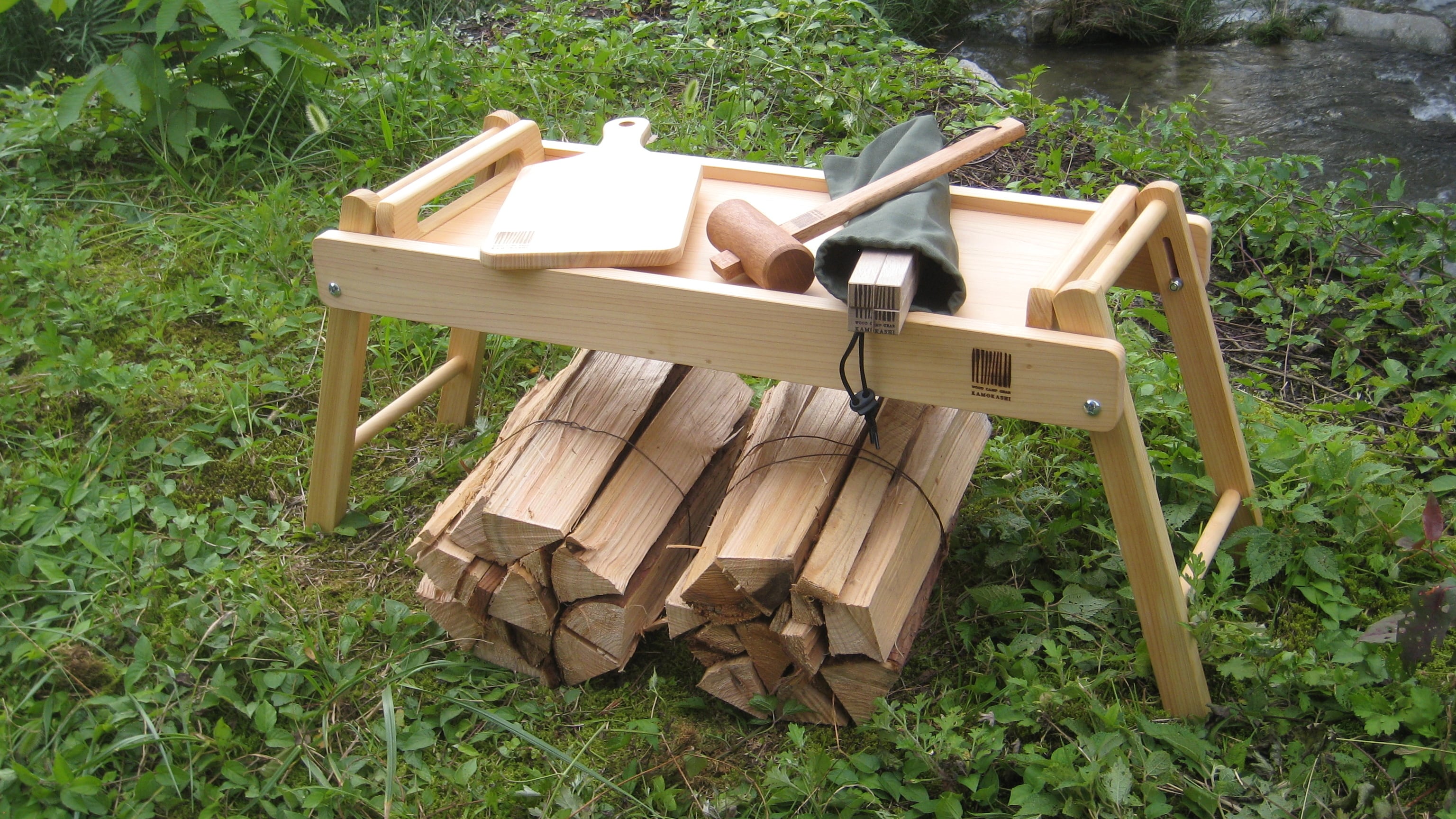 軽量】総天然木・持ち手付き折りたたみローテーブル モデル名：Natural